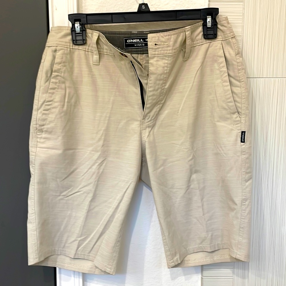 O’NEILL Hybrid Tan Shorts, 28 Waist
